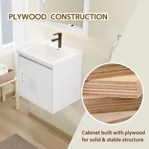 20-inch Floating Vanity with Ceramic Sink - image 3