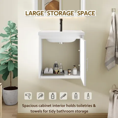 20-inch Floating Vanity with Ceramic Sink - image 4