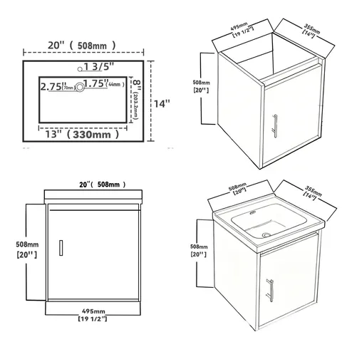 20-inch Floating Vanity with Ceramic Sink - image 8