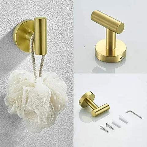 3-Piece Bathroom Hardware Set - Brushed Gold