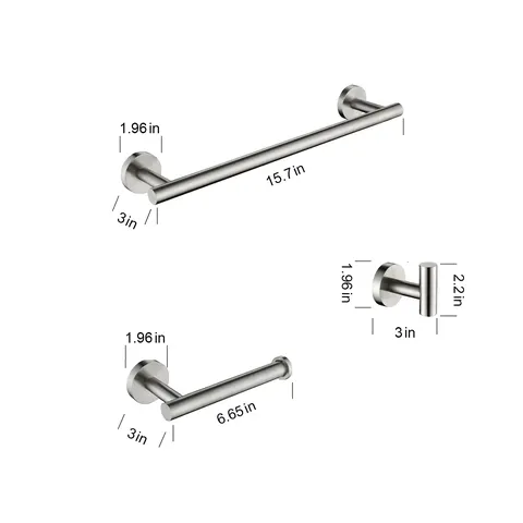 3-Piece Bathroom Hardware Set - image 6