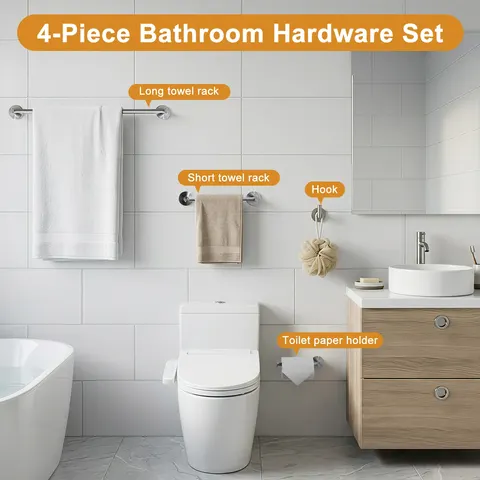 4-Piece Bathroom Hardware Set - image 3