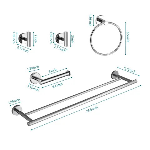 6-Piece Bathroom Hardware Set - image 13