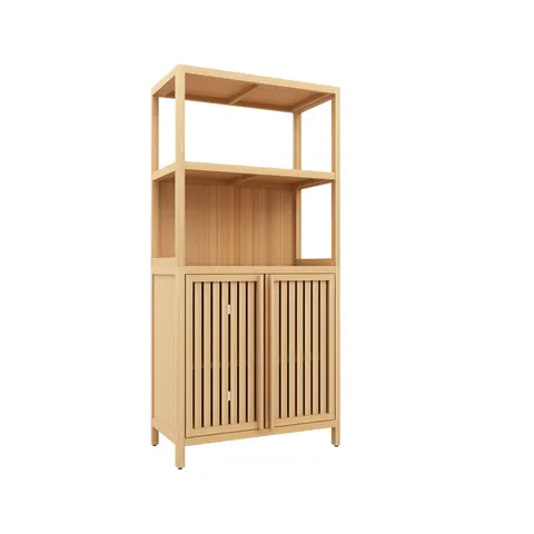 Bamboo Freestanding Storage Cabinet - image 5
