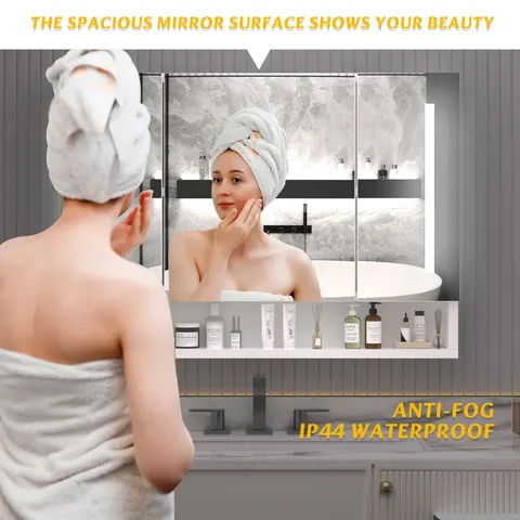 LED Mirrored Bathroom Cabinet - image 9