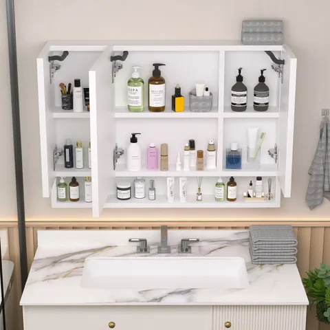 LED Mirrored Bathroom Cabinet - image 14