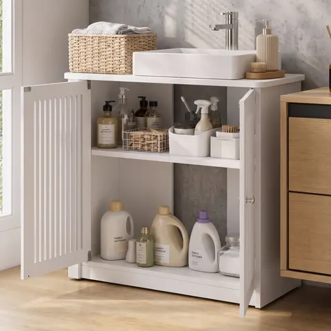 Louvered Vanity Cabinet - image 12
