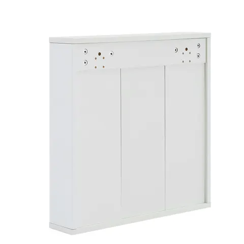 Mirror Cabinet with Open Shelves & Gold Accent - image 21