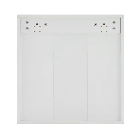 Mirror Cabinet with Open Shelves & Gold Accent - image 22
