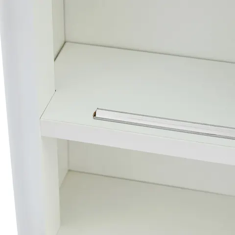 Mirror Cabinet with Open Shelves & Gold Accent - image 25