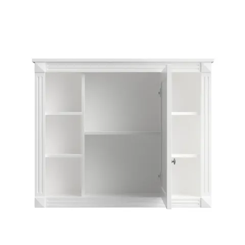 Mirror Cabinet with Six Open Shelves - image 14
