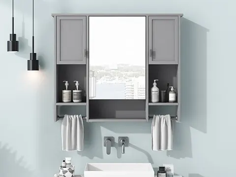 Mirror Cabinet with Towel Bar - image 20